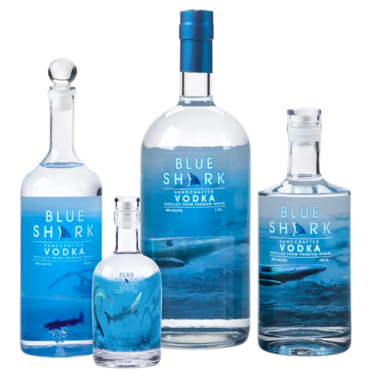 Blue shark vodka